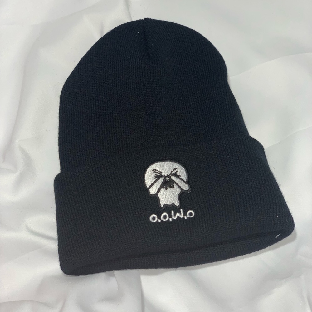 Black ghost logo “beanie” wool cap